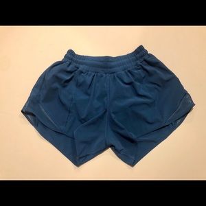 Dark Teal Lululemon Hotty Hot Shorts Size 6